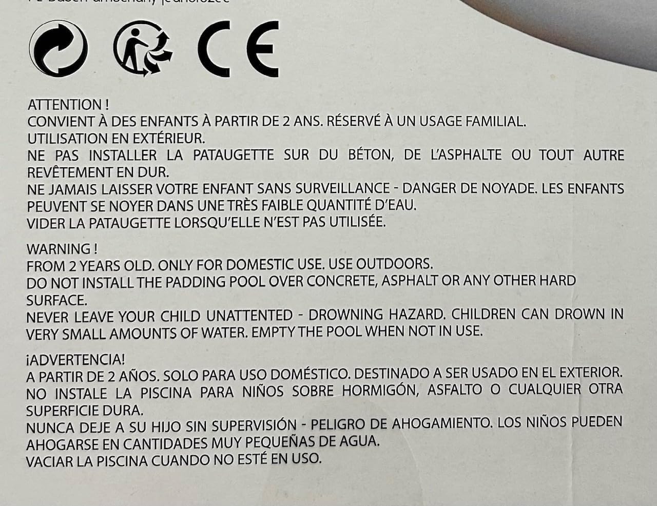 Inflatable Unicorn Swimming Pool – D 30 cm