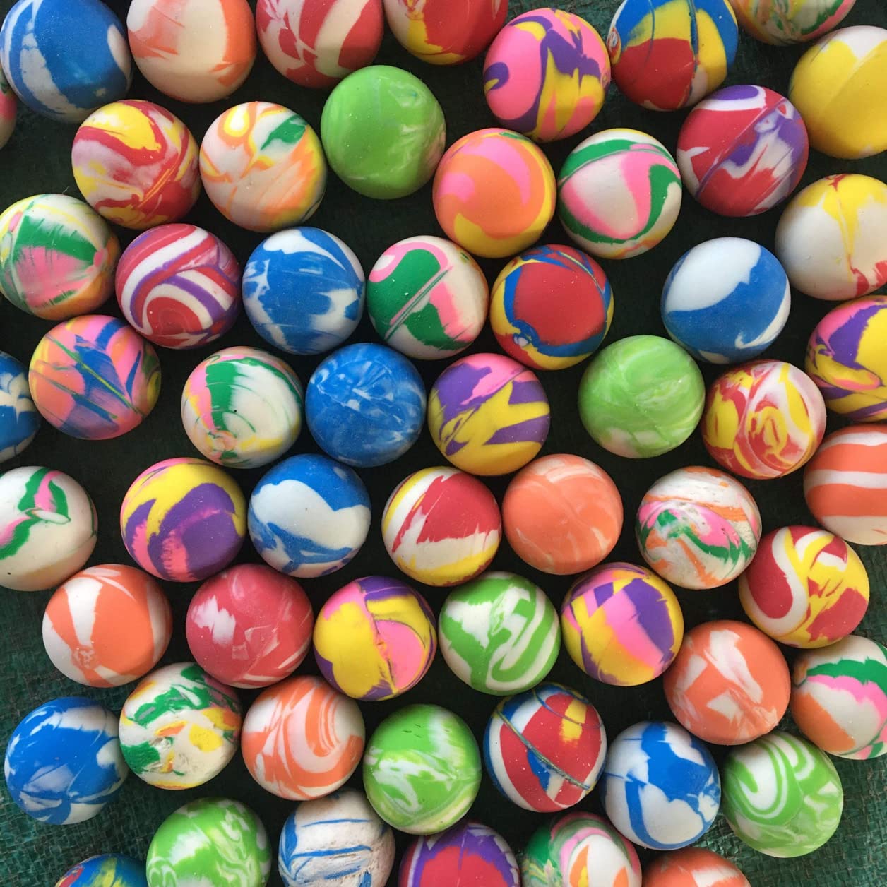 50 Pièces Balle Rebondissante,45MM Balles Rebondissantes