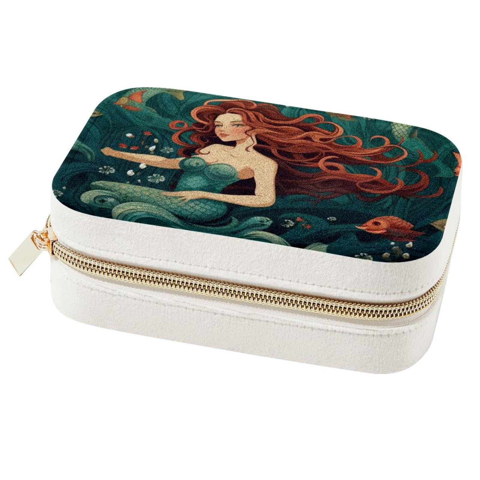 Trousse bijoux velours anti-nœud avec zip métallique pour sécuriser vos accessoires
