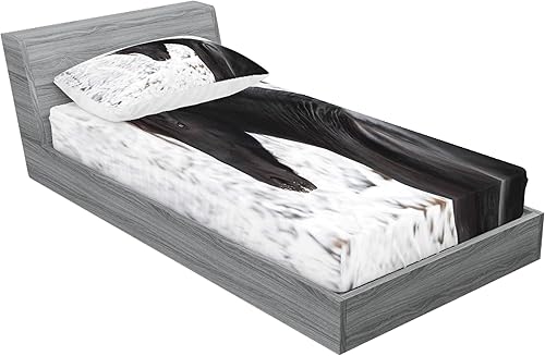 Miniatura 76 de Ambesonne - Juego de sábanas bajeras y fundas de almohada, diseño clásico botánico, plantas de jardín vintage, juego de 3 piezas con estampado