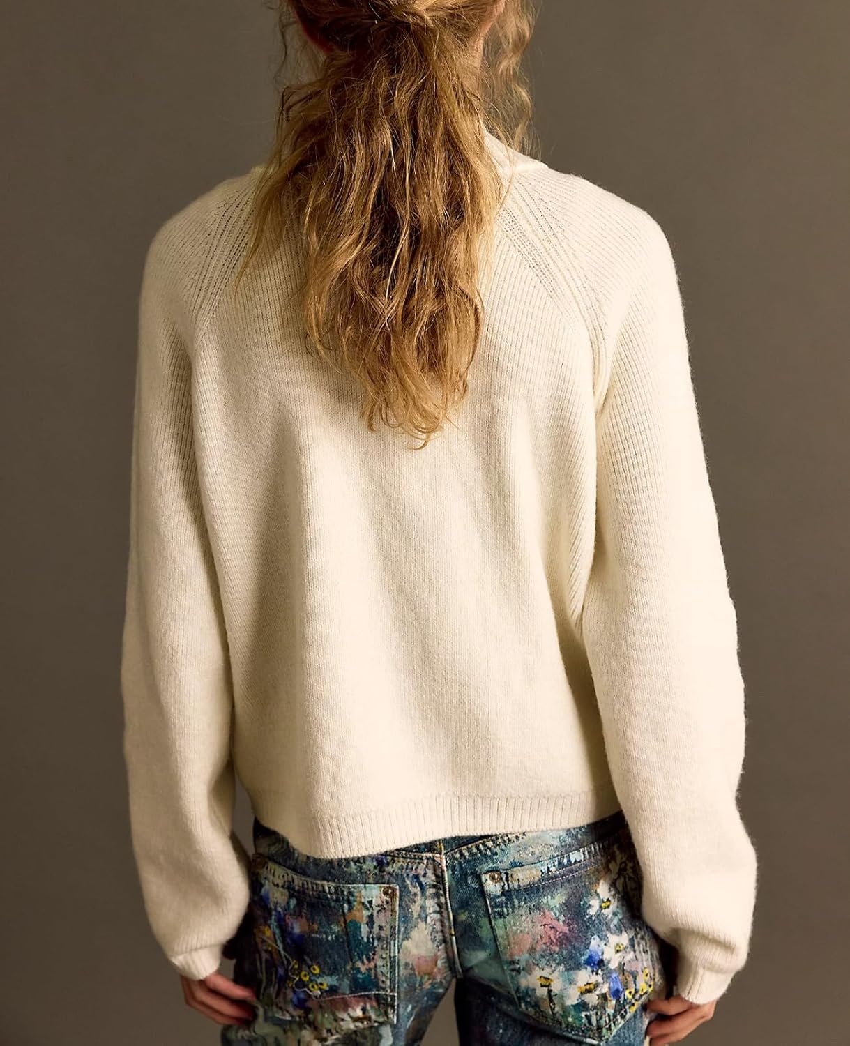 Gnveub Zip Up Sweaters for Women Long Sleeve Chunky Knit Sweater Jackets Cropped Cardigans Outerwear Coats with Pockets - Image 6