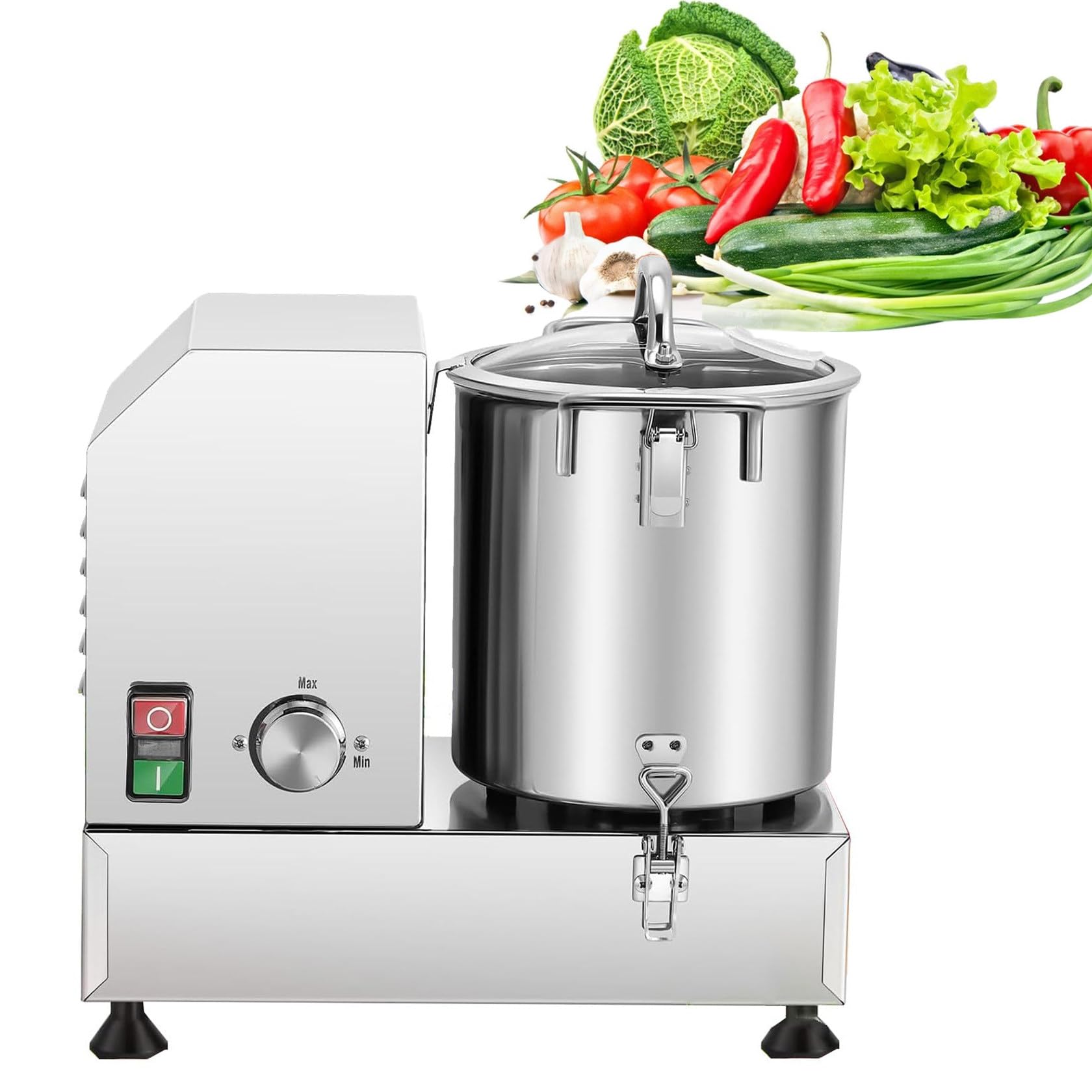 Zykuosus Food Processor Multifunctional Meat Chopper and Vegetable Shredder, 15L Mixer Machine for Chopping Meat, Garlic, Ginger, Vegetables