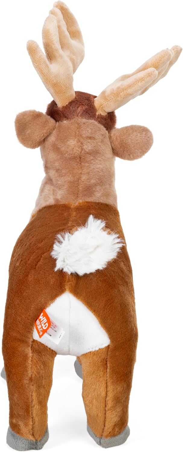 Wild Republic White Tail Buck Plush, Stuffed Animal, Plush Toy, Gifts for Kids, Cuddlekins 12 Inches