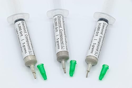 Vista 132 de TechDiamondTools Kit de 3 pasta de pulido compuesto de pulido de diamante fabricado en Estados Unidos 14000 100000 200000 grano para mármol vidrio