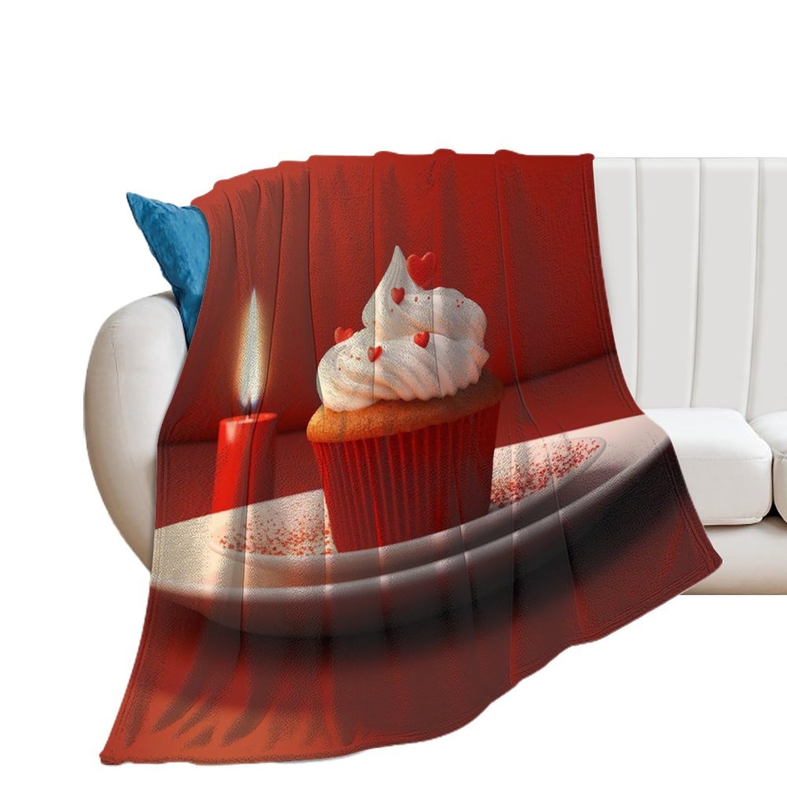 Couverture en flanelle douce 130x150 cm pour canapé et lit