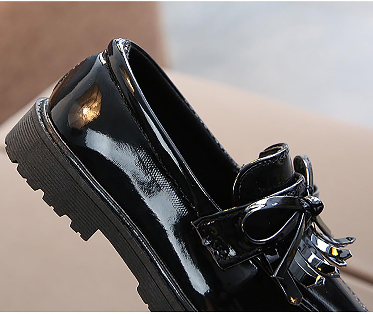 幼児 ガールズ ドレスシューズ 快適 タッセル プリンセス オックスフォードスタイル スクールユニフォーム シューズ ローファー フ