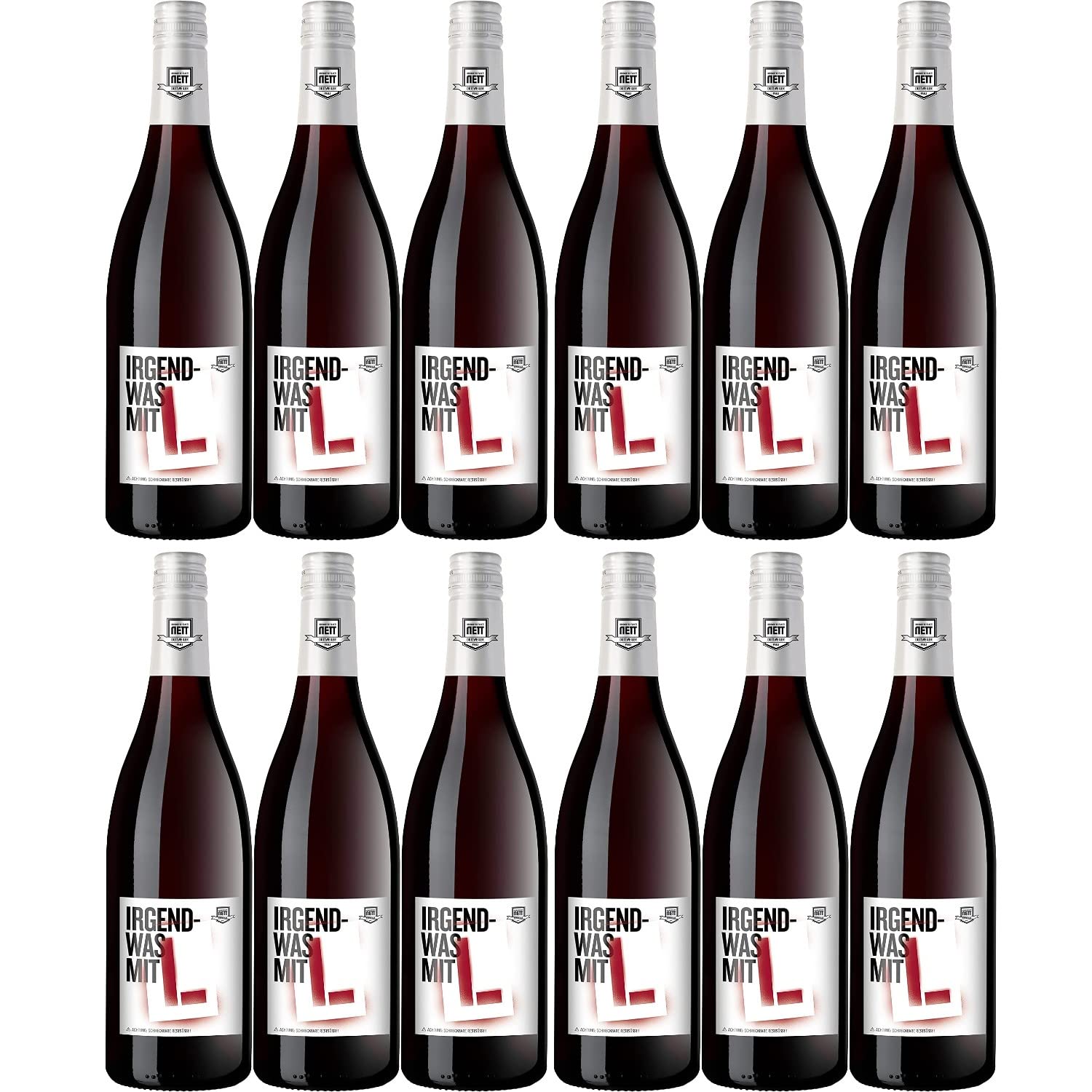 Weingut Bergdolt-Reif & Nett Irgendwas mit L Rotwein Cuvée Rot Müller-Thurgau Kerner Gewürztraminer Bacchus restsüß rot Deutschland inkl. FeinWert E-Book (12 x 0,75l)