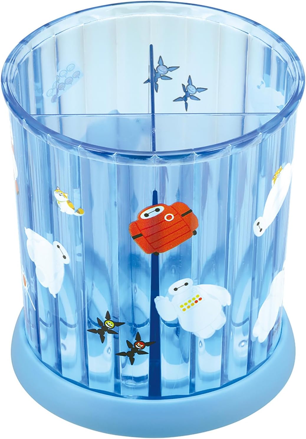 Skater SRS1-A Rotating Accessory Stand, Diameter 3.9 inches (10 cm), 4 Divided Compartments, Disney Bay Max