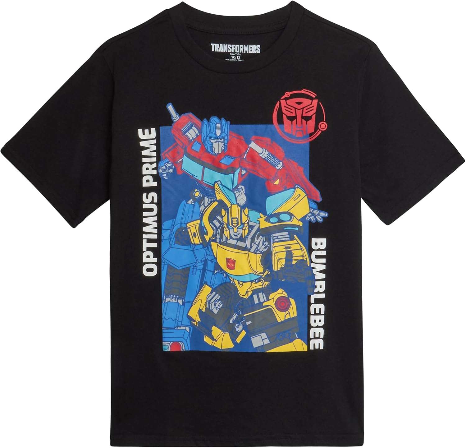 Transformers Boys T-Shirt - 2 Pack Cotton Optimus Prime Bumble Bee Shirts