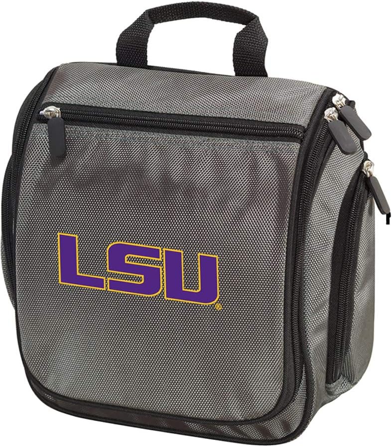 Broad Bay LSU Toiletry Bags or LSU Tigers Shaving Kit for Men - HANGABLE Overnight Travel Bag