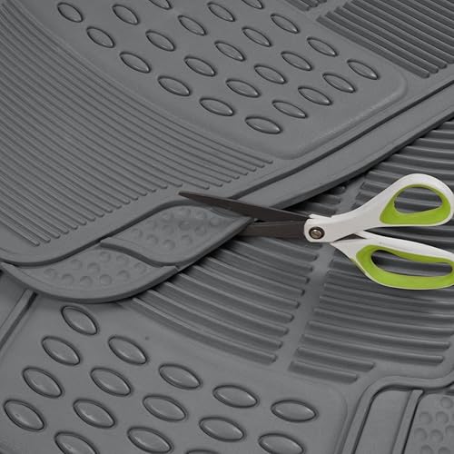 Miniatura 6 de BDK Original ProLiner - 3 alfombrillas de goma resistente pparte delantera y trasera de automóvilVUDcamionetacamión, protección de suelo ptodo