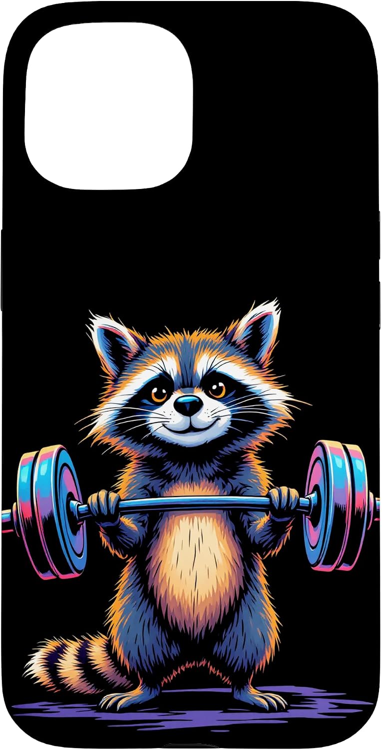 Raccoon Weightlifting Case for iPhone 15
