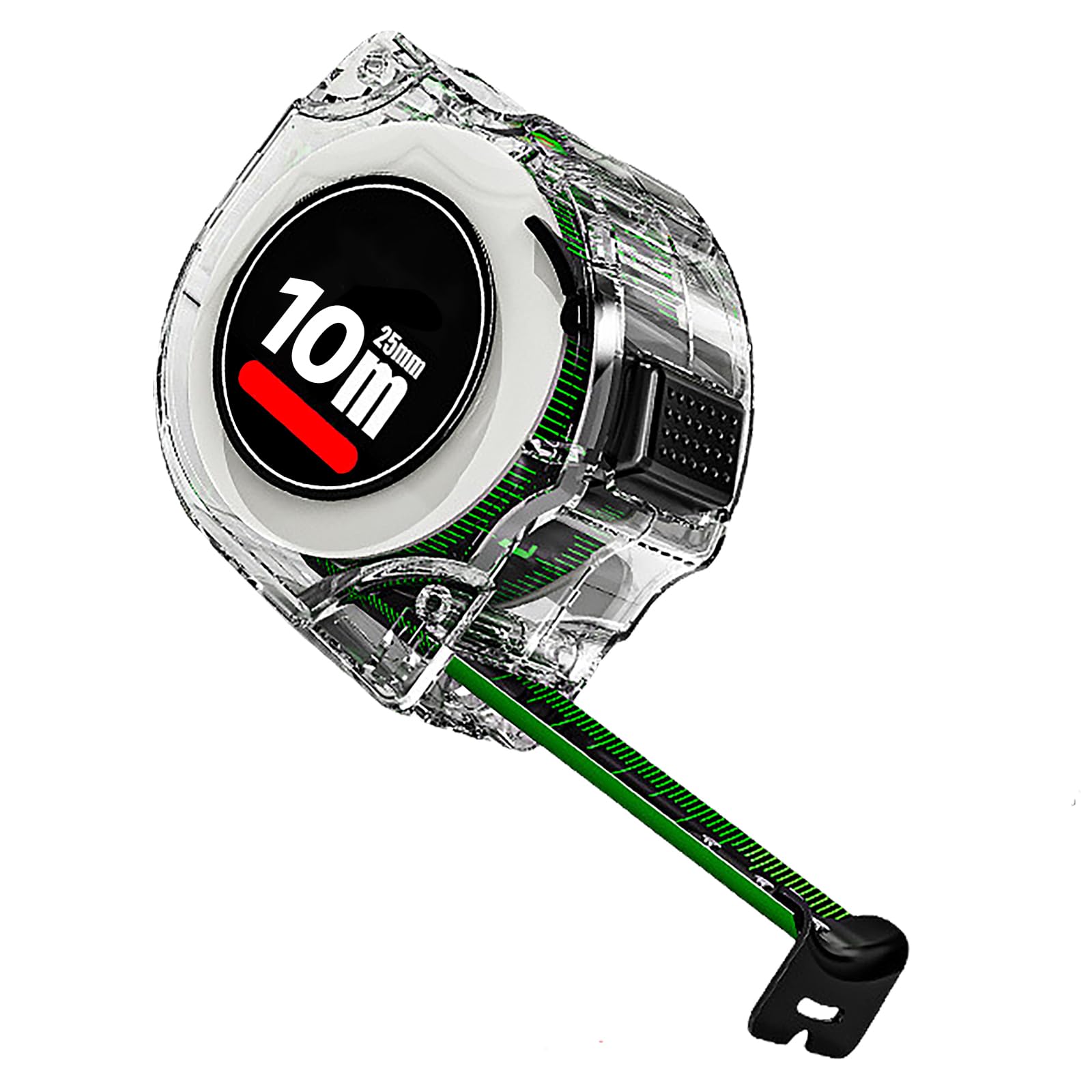 Tape Measure 10 Metre, Self-Lock Retractable Tape Measure Double-sided Scale, Metric Steel Precision Fluorescence Measuring Tape for Industry And Home