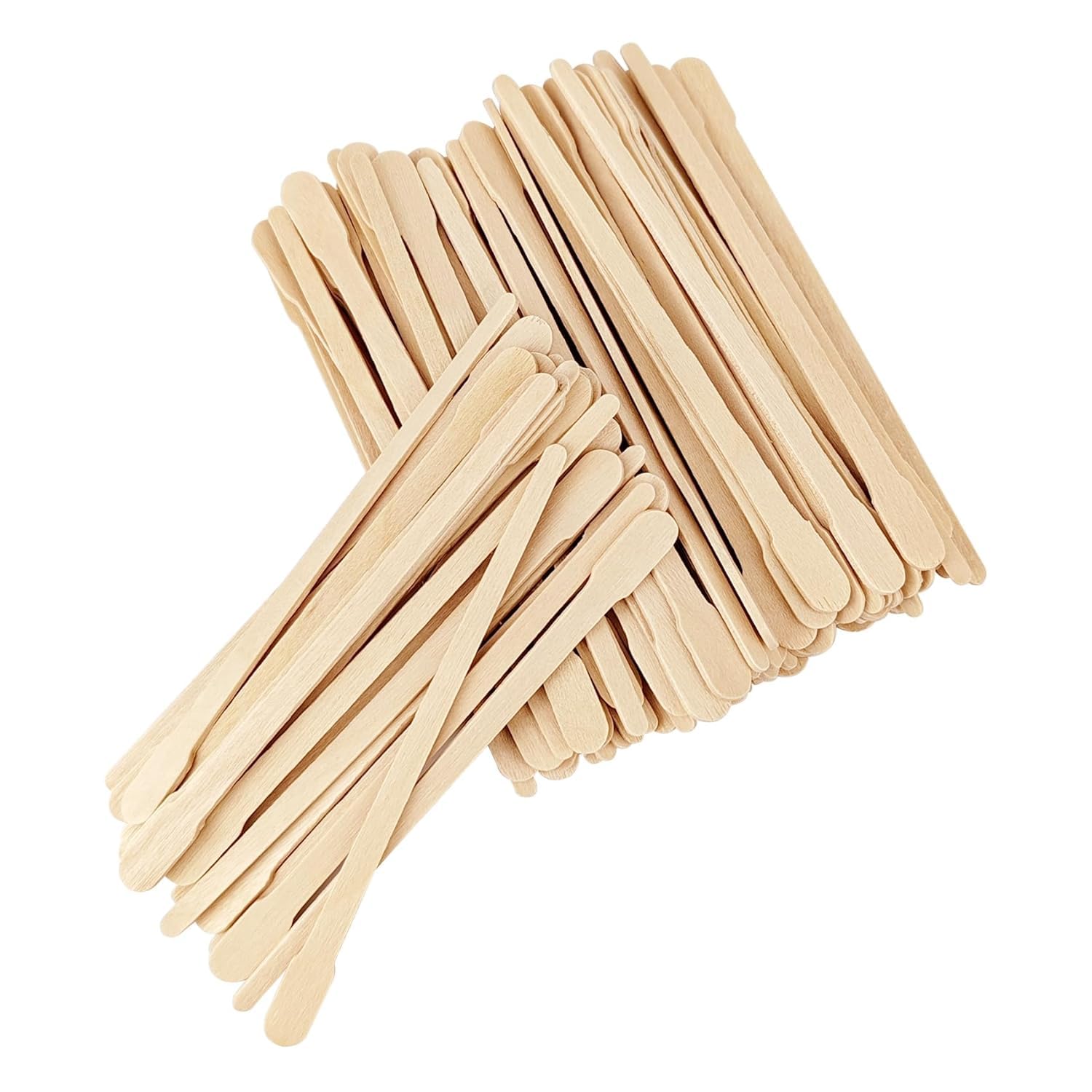 100 Pcs Wooden Wax Sticks, Eyebrow Waxing Spatulas Applicator Multifuction Sticks for Body