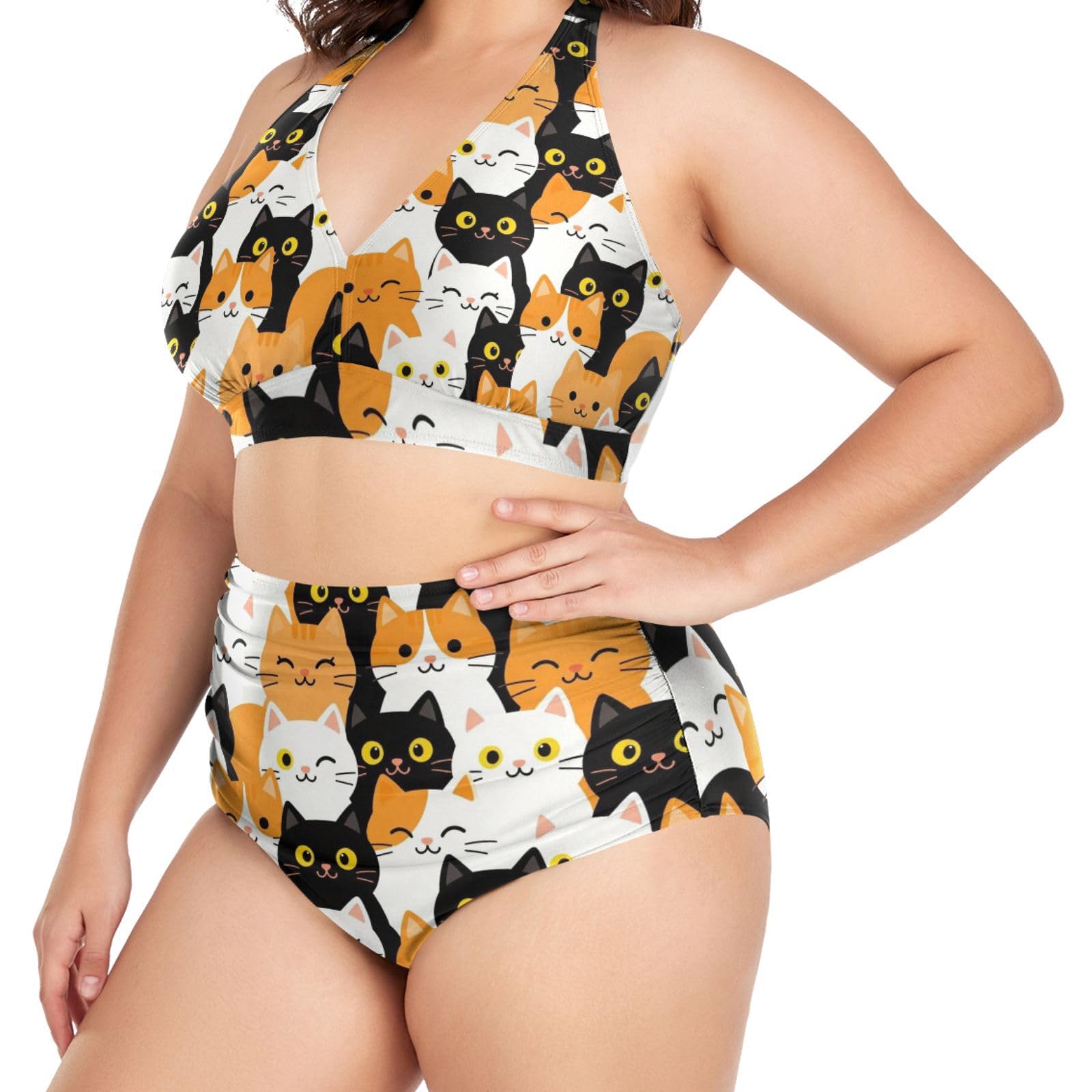 FRODOTGV Costumi da bagno da donna curvy, da L a 4XL