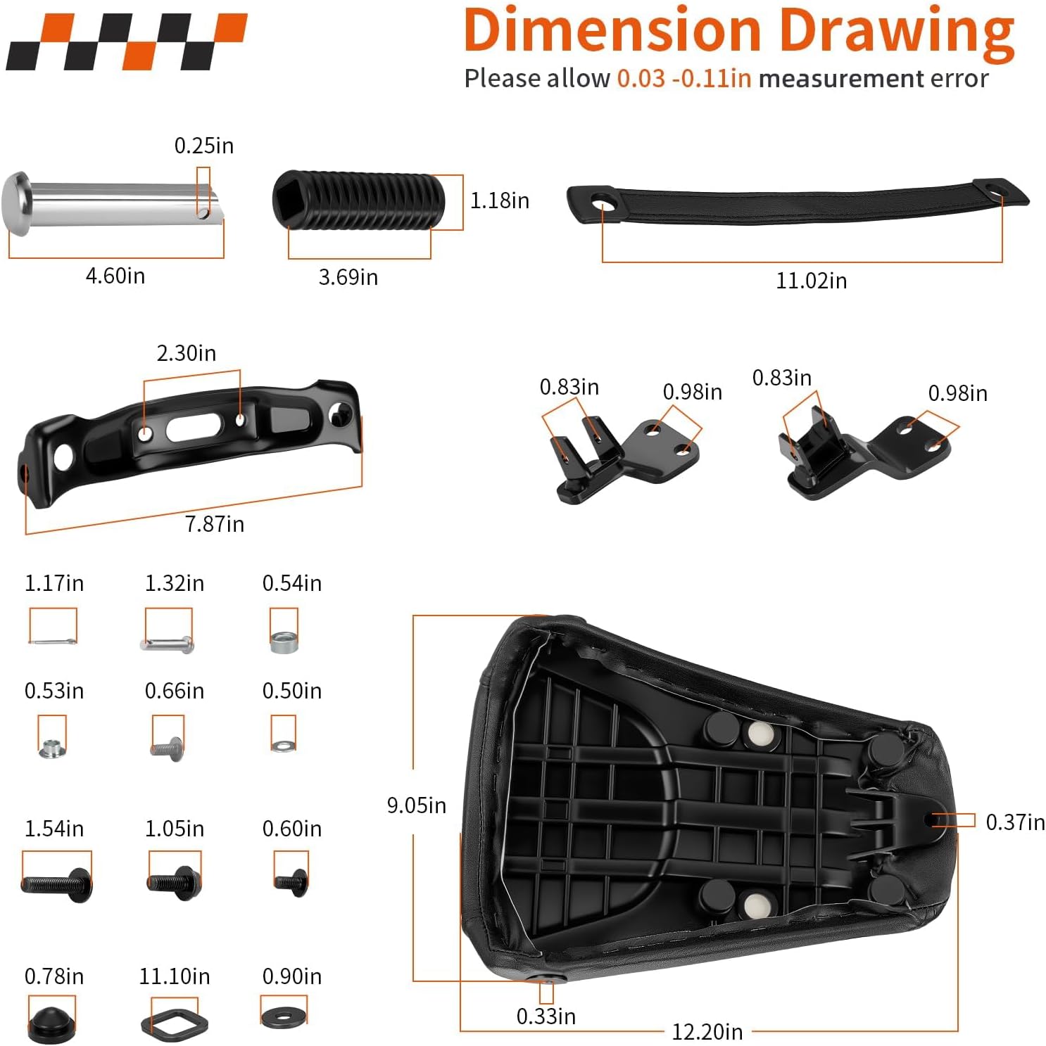 Rear Passenger Seat Assembly For Honda Fury 1300 VT1300CX VT1300CXA 2010-2024 77300-MFR-670 08R73-MFR-H80
