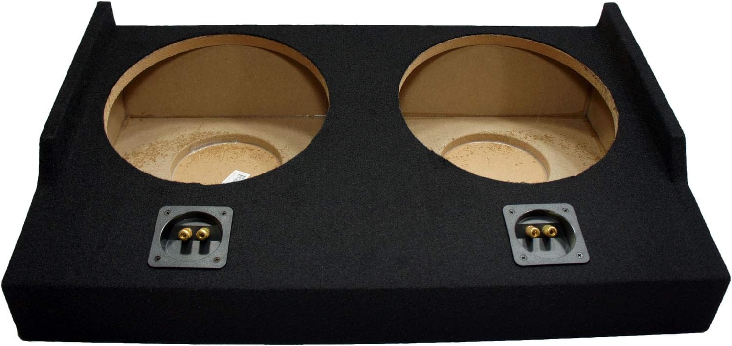American Sound Connection ASC Dual 12" Sub Box Subwoofer Enclosure Compatible with Ford F-150 2015-2025 Super Cab EXT Truck