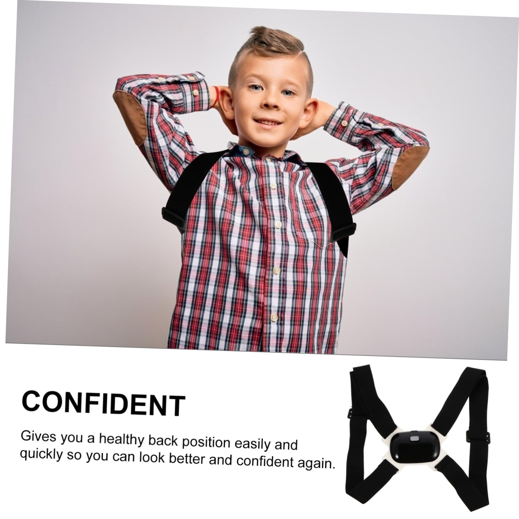 HOMOCONO Smart Humpback Correction Belt Hunchback Corrector Posture Trainer Shoulder Support Correct Strap