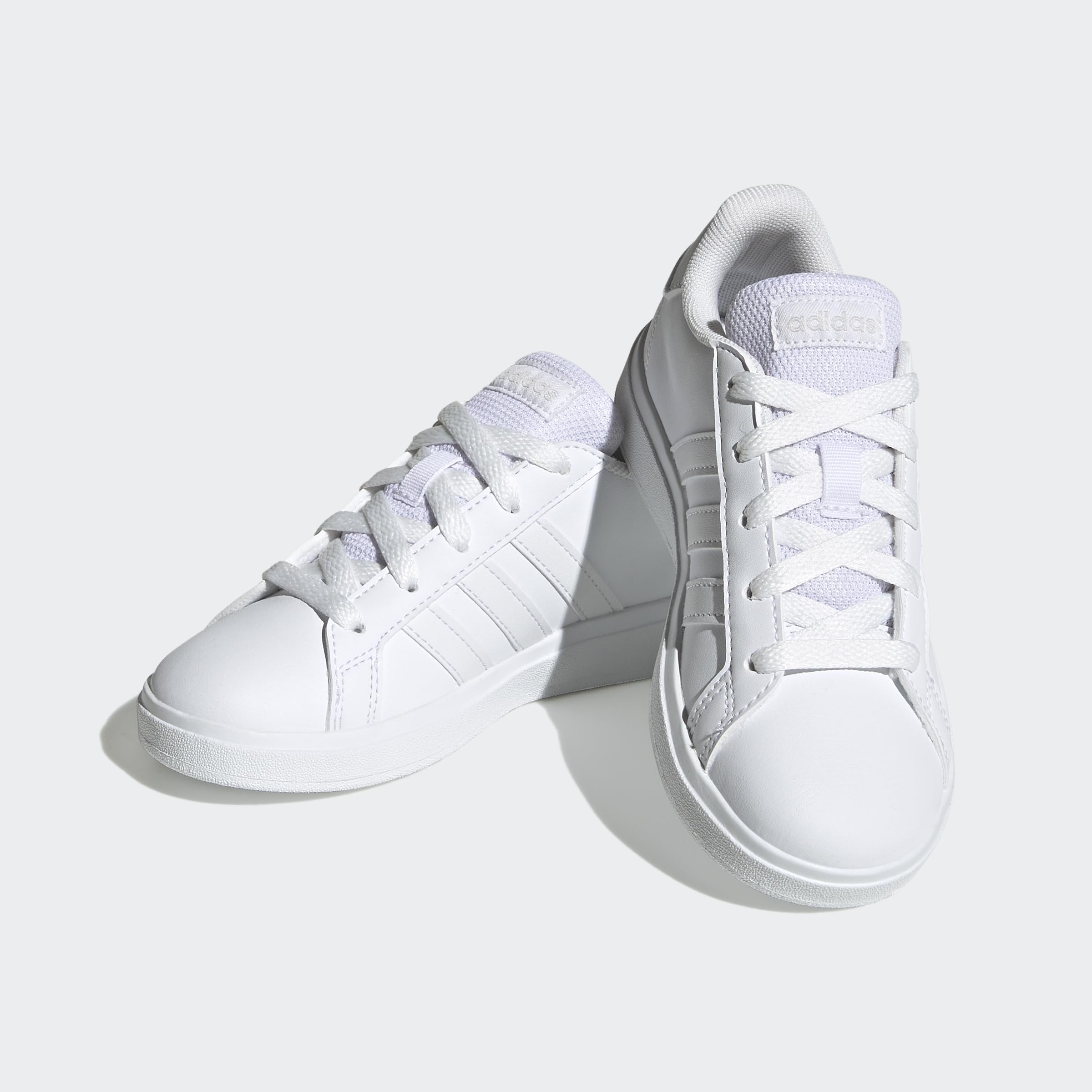 adidas スニーカー キッズ グランドコート ライフスタイル レース テニス 男の子 女の子 17~22.5cm ユニセックス子供 - 5