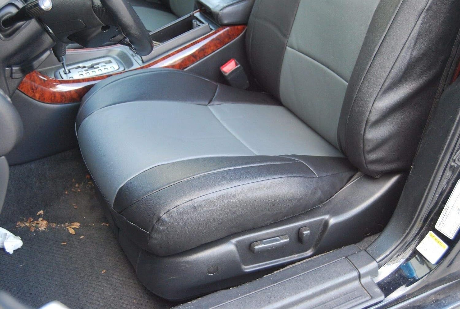 Iggee Artificial Leather Custom fit Bottom or Top seat Cover Replacement only