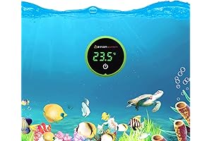 Waterproof LED Aquarium Thermometer with Alarm for Turtle Tank