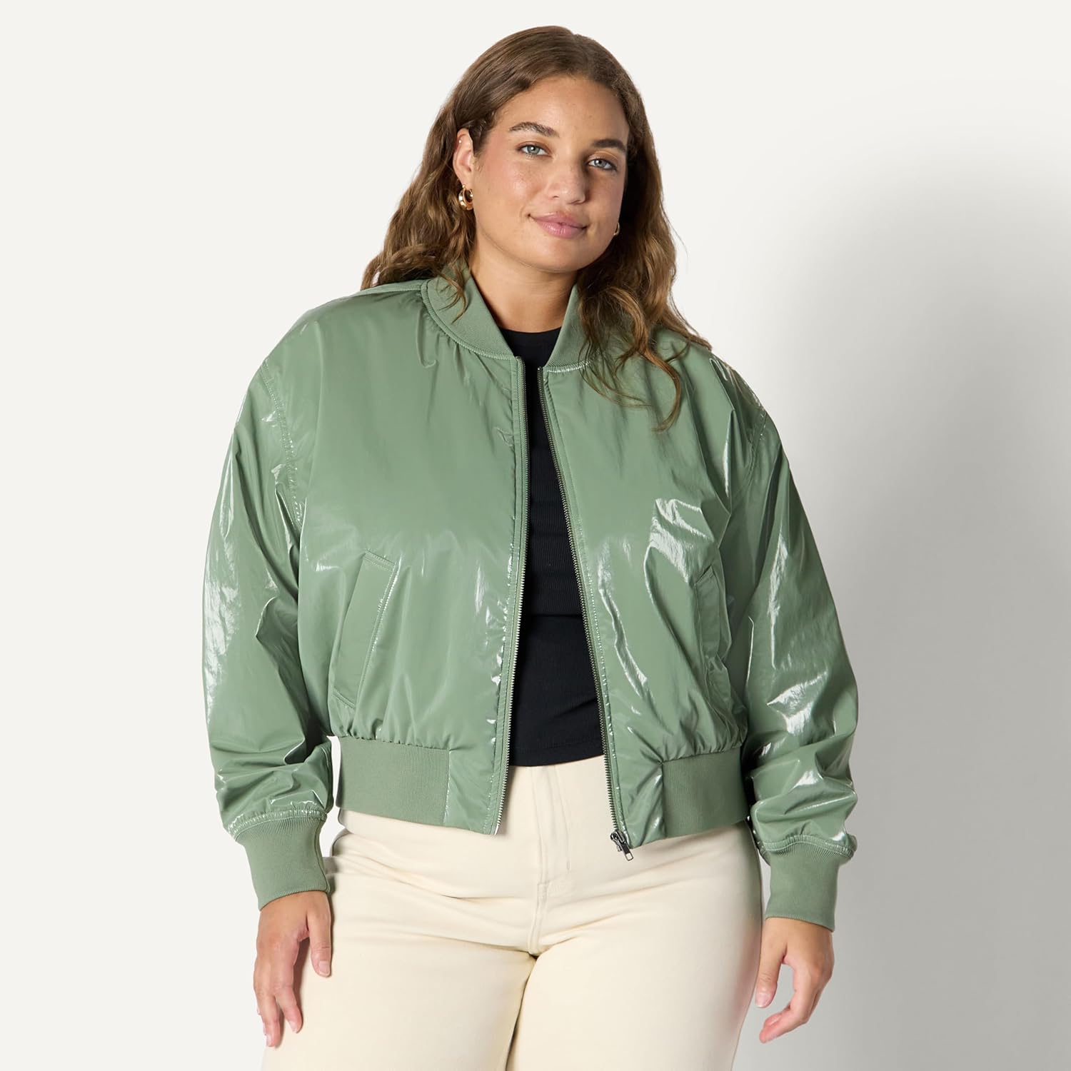 Amazon Essentials (Demi's Pick) Women's Relaxed-Fit Bomber Jacket - Image 6