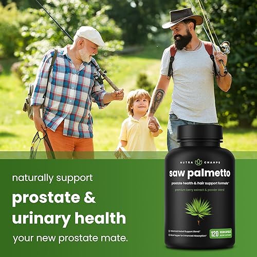 Miniatura 3 de NutraChamps Saw Palmetto Supplement for Prostate Health [Extra Strength] 600mg Complex with Extract, Berry Powder & Herbs - Supports Healthy