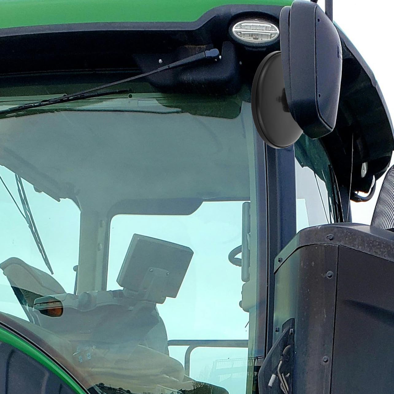 POPETPOP 2pcs Convex Rear View Mirror for Excavators and Tractors Enhanced Visibility and Safety for Heavy Equipment Optimized Downward View for Monitoring