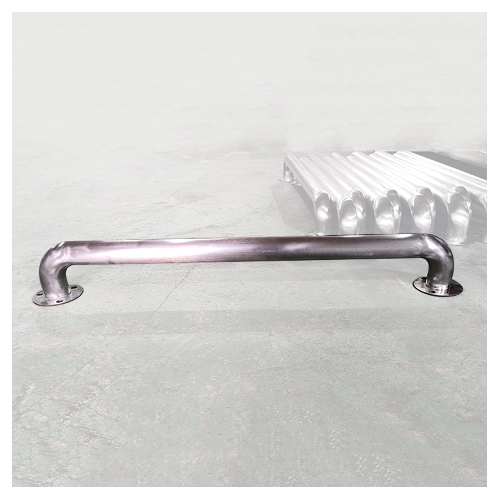 HCZKIUJY Heavy Duty U-Shape Security Bollards, Anti-Collision Guardrail, Stainless Steel Parking Stopper for Driveway Garage, 59 x 11.8in (One Color 39.37 x 11.8in)