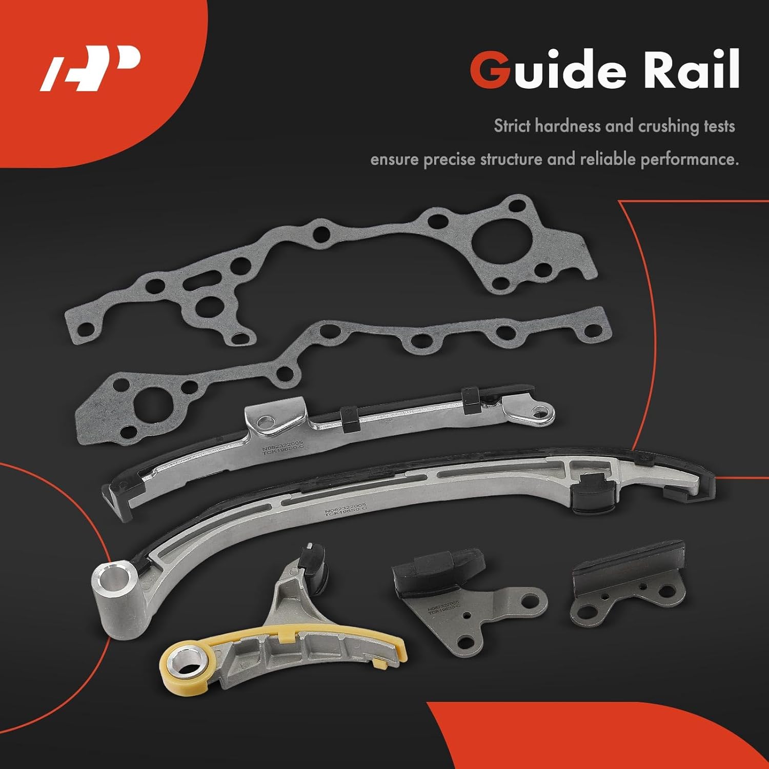 A-Premium 11PCS Engine Timing Chain Kit W/Sprocket & Tensioner & Guide Compatible with Toyota - Tacoma 1995-2004, 4Runner 1996-2000, T100 1994-1998 - L4 2.7L - Replace# 1356375010, 1356275010