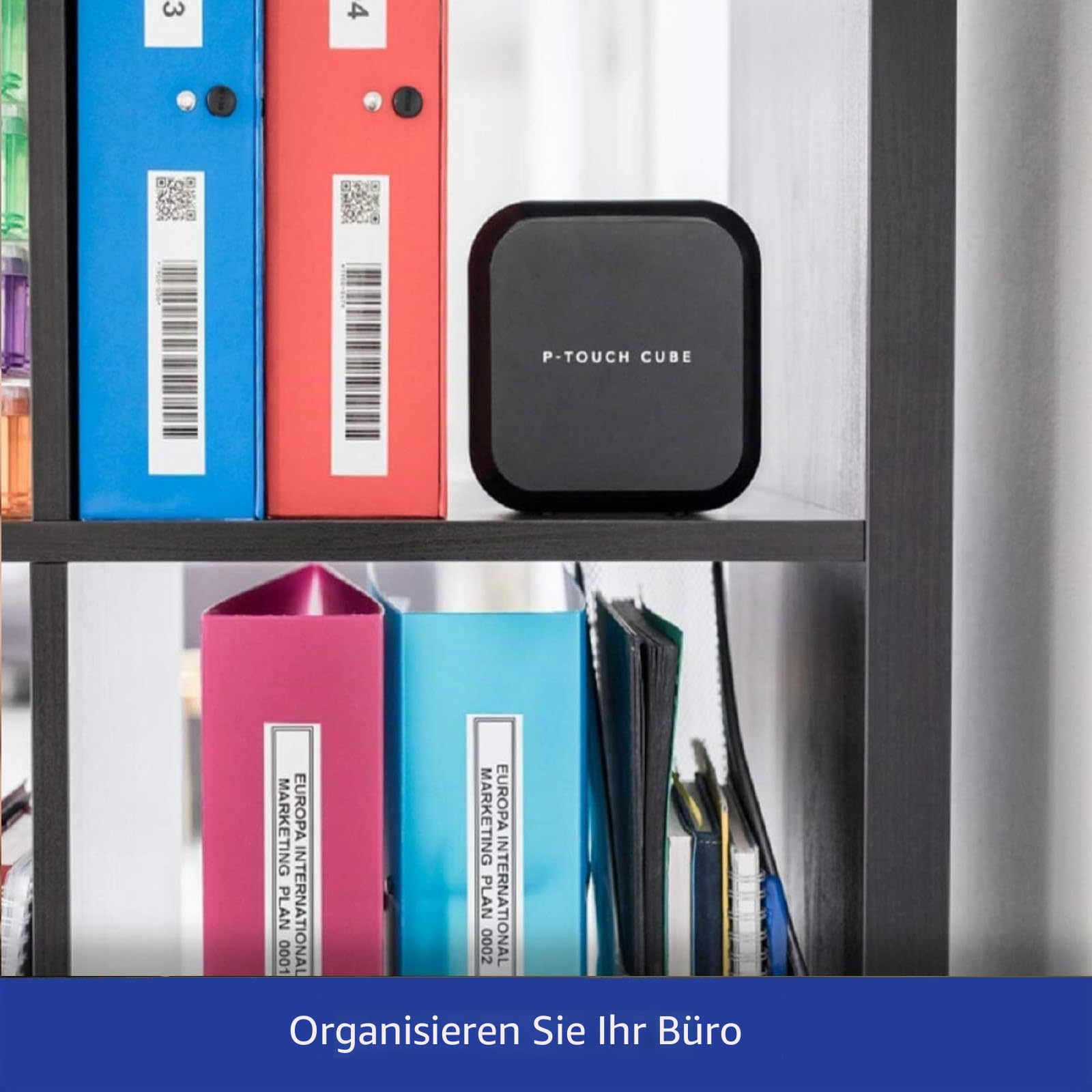 Brother PT-P710BT, Monochrom, Etikettendrucker, P-Touch Cube Plus, Etikettierer, Verbindbar (PC und Bluetooth), Schwarz, 6.1 x 11.5 x 11.5 cm