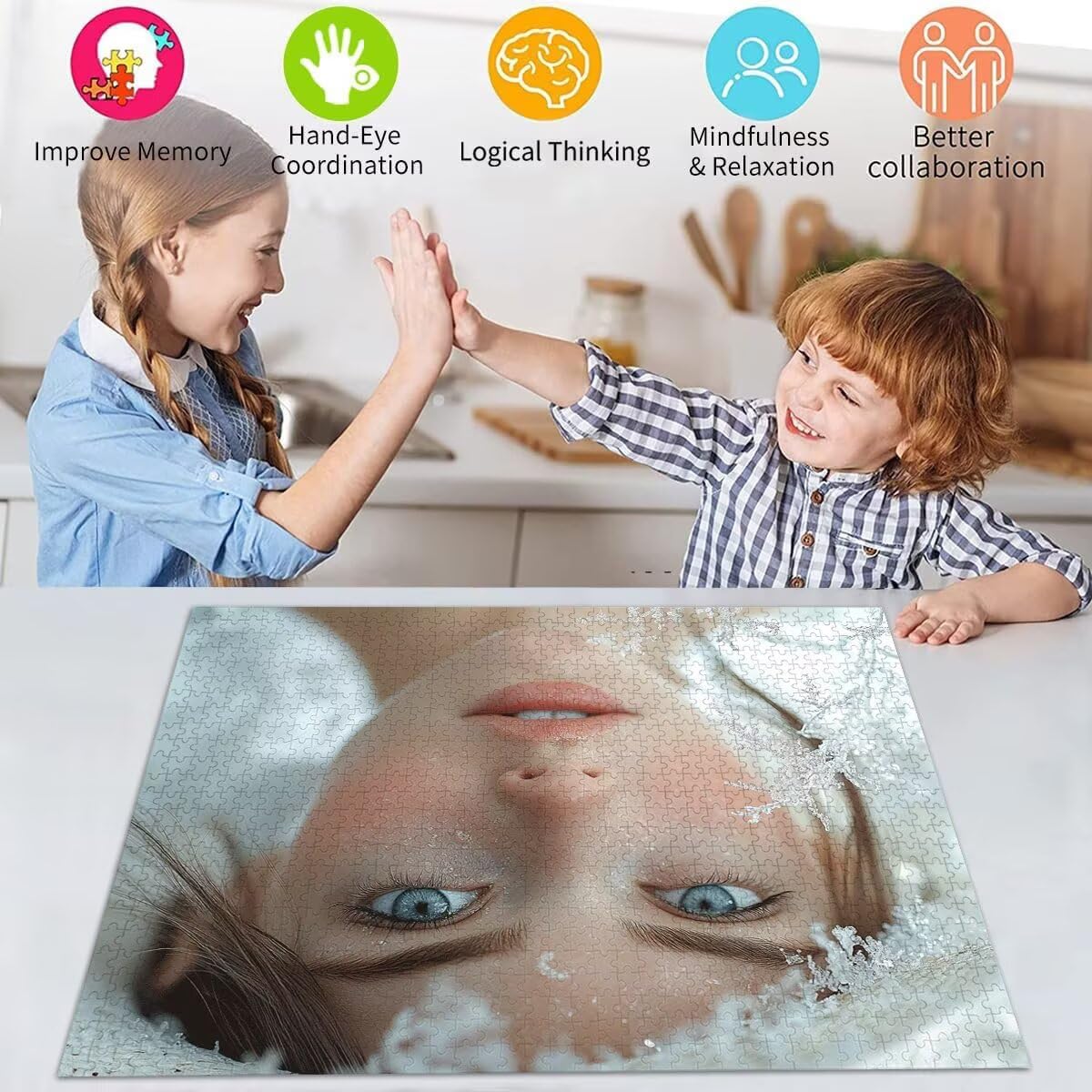 Puzzle Erwachsene 2000 Teile Frau Blume Educa Jigsaw für Kinder ab 8 Jahren Mädchen Jungen, Erwachsene Impossible Klassische Puzzles Schwer, Anspruchsvoll Spielspaß, Als Familienspiel 70x99cm t-820