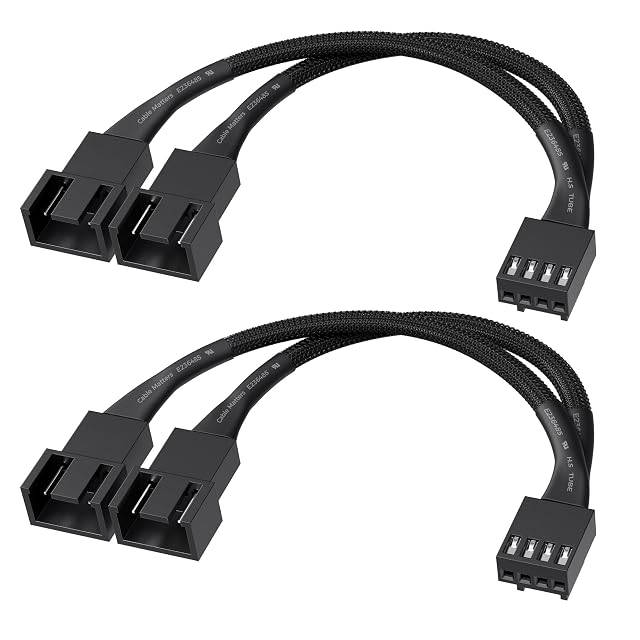 Cable Matters 2-Pak Rozdzielaczy PWM 4-Pin 1 do 2, 10 cm