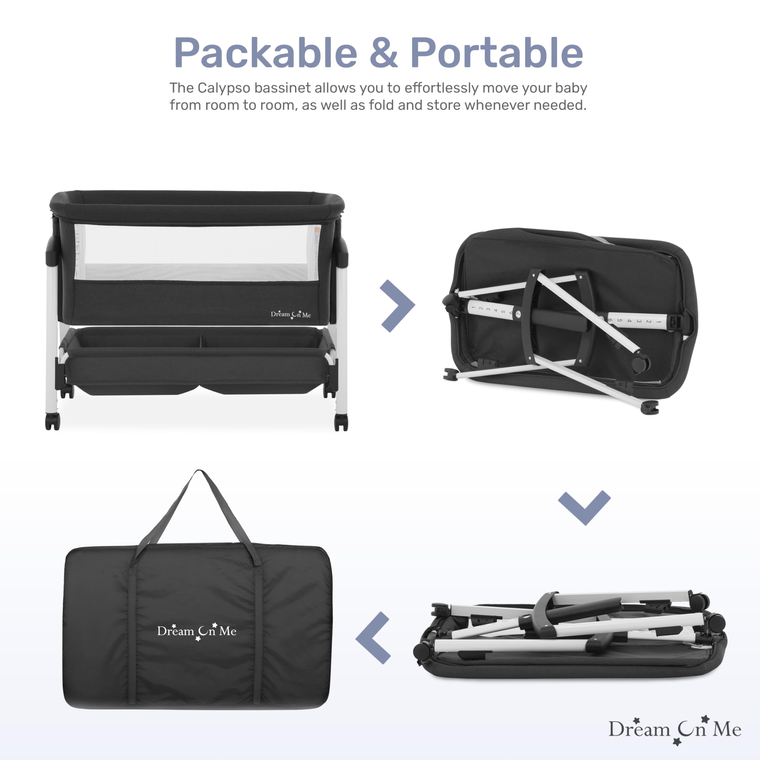 Dream On Me Calypso Portable Bassinet - Main Image