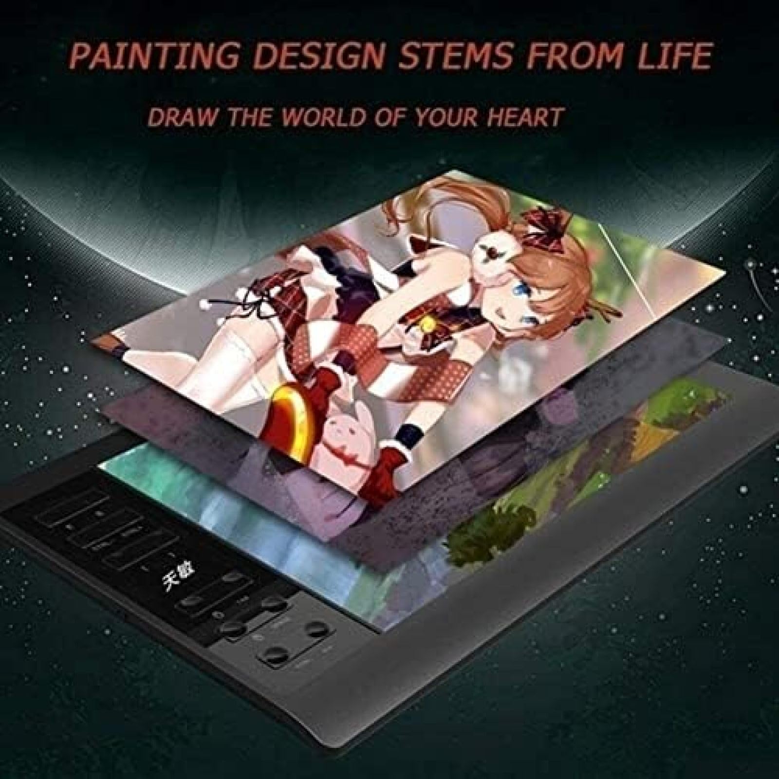 DIE LCD Writing Tablet with Stylus, Digital Ewriter Electronic Graphic Drawing Tablet, Can Be Connected To Mobile Phone Hand-Painted Tablet Computer Drawing Board,Constructive23