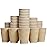 Hot Paper Cups_12 oz Disposable Insulated Corrugated Sleeve Ripple Wall Paper Cup 100 pcs,12oz Cups for DrinkHot Coffee Cups (Brown)