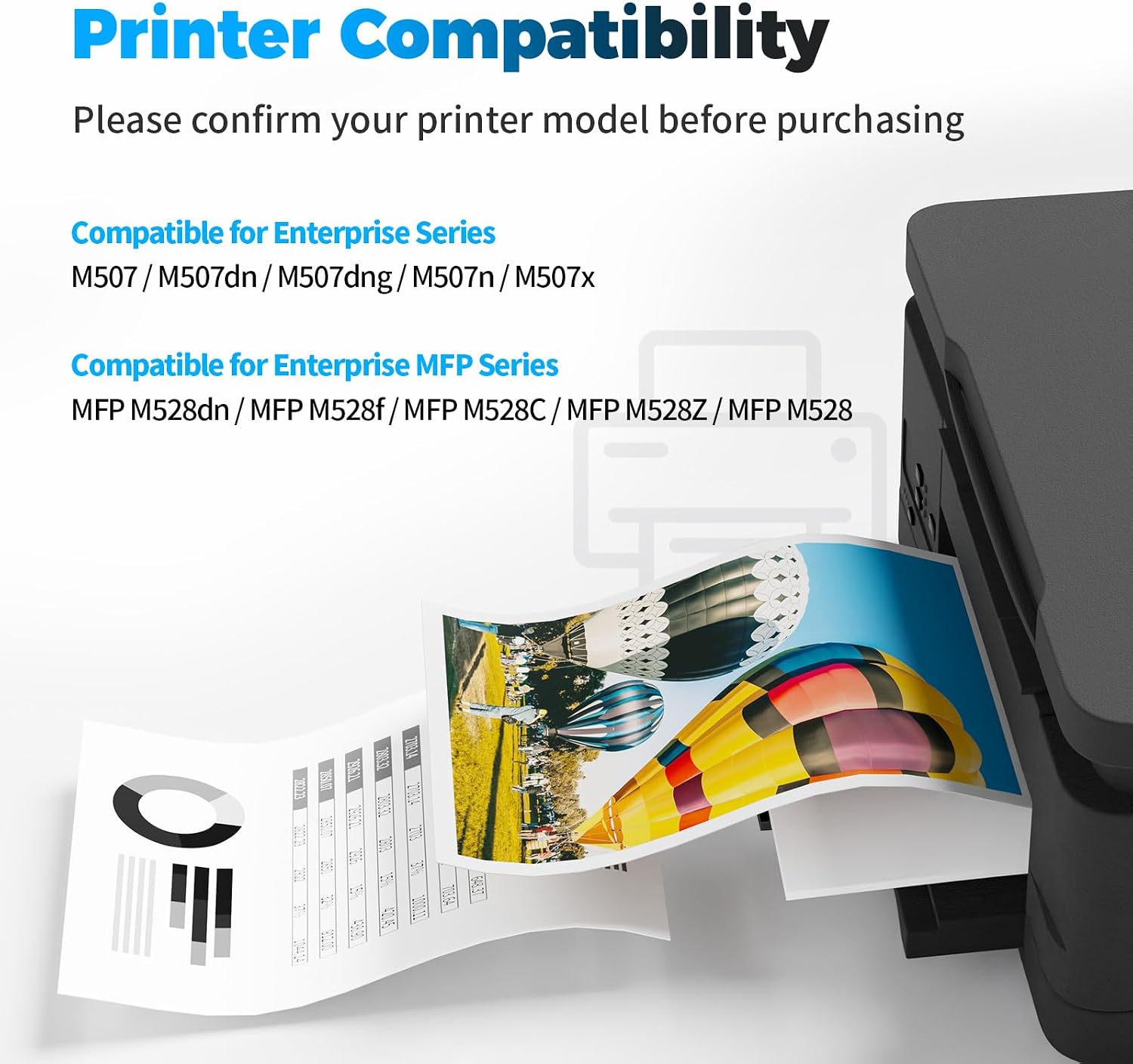 89X Toner Cartridge (with Chip) Replacement for HP 89A Black Toner Cartridge CF289X CF289A Compatible for Enterprise M507n M507dn M507x M507dng M528dn M528f M528c M528z M507 M528 (2-Pack)