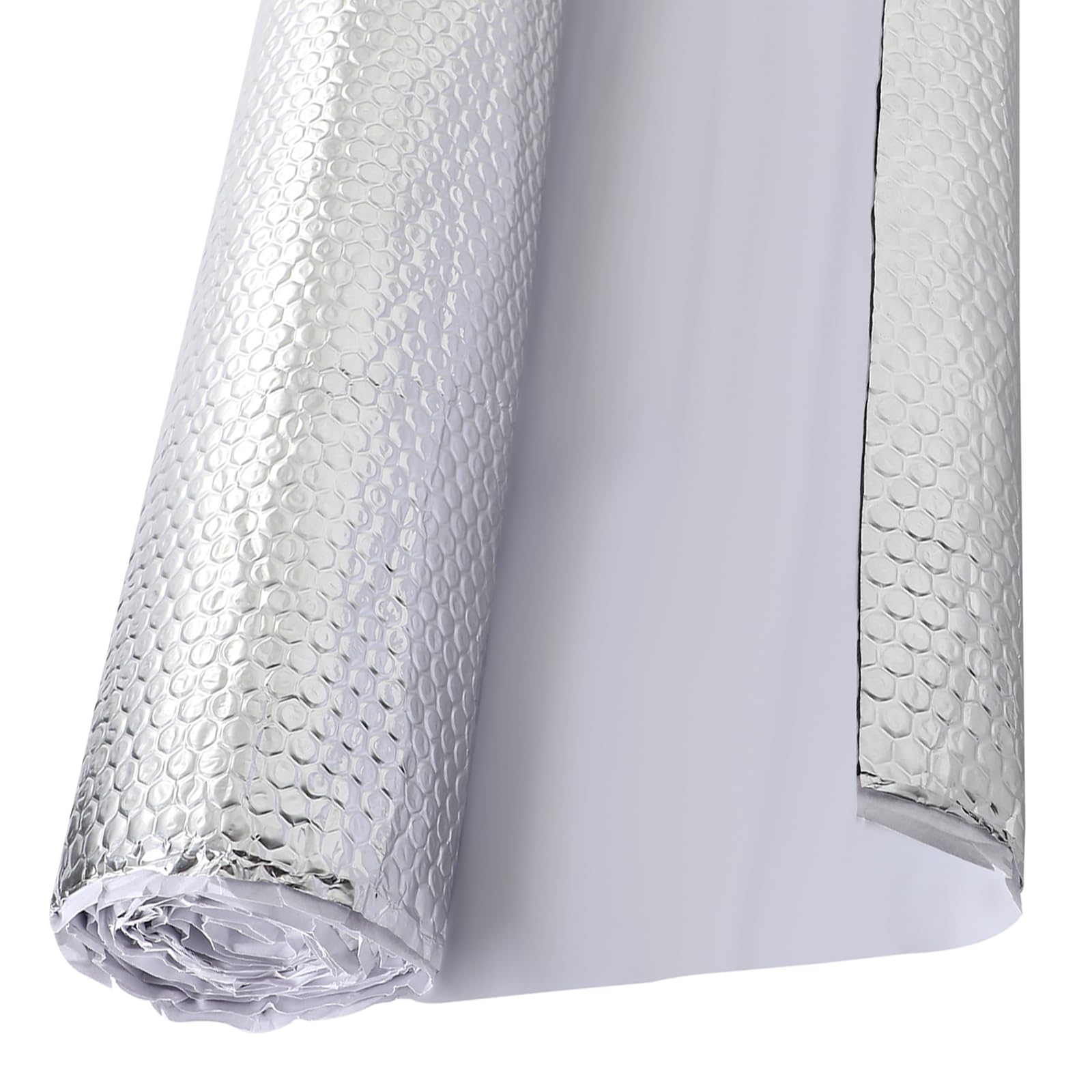 2mm 2qm Alubutyl 50x400 cm Anti Dröhn Dämmmatte selbstklebend Auto Dämmung - KFZ Lärmschutz, Schalldämmung und Schallschutz（1 Rolle）