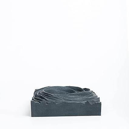 Greyt CYCLONE Handcrafted Concrete Ashtray|Paper Weight D cor for Home & Office. Outdoor Bar Accessories, Black