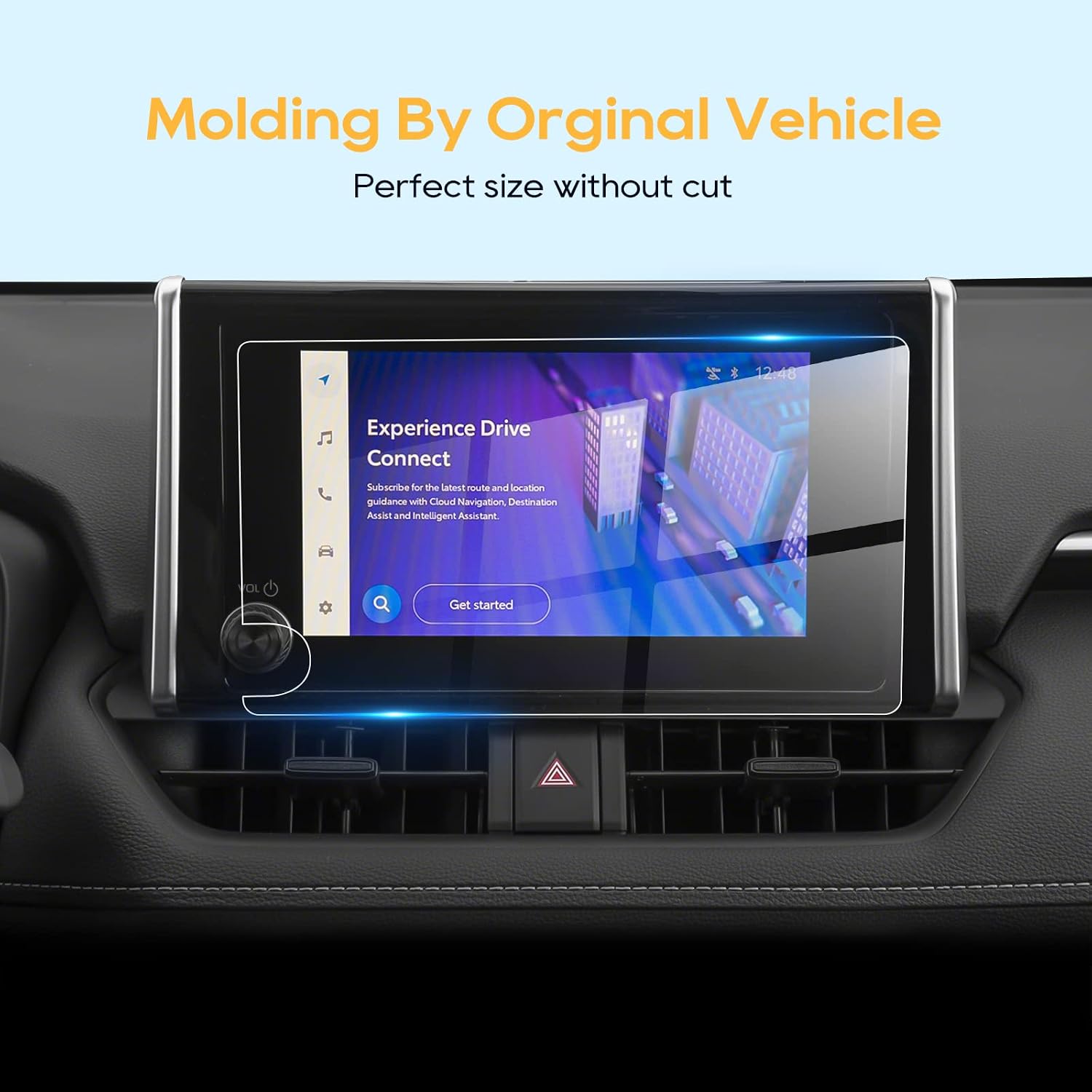 LFOTPP 2023 oyota Screen Protector 8 Inch for 2023 oyota Corolla/Highlander/Sequoia / RAV4 / Tundra 8 Inch Screen Protector 2023 RAV4 Accessories Center Touch Screen Protector 2023 oyota RAV4 8 In