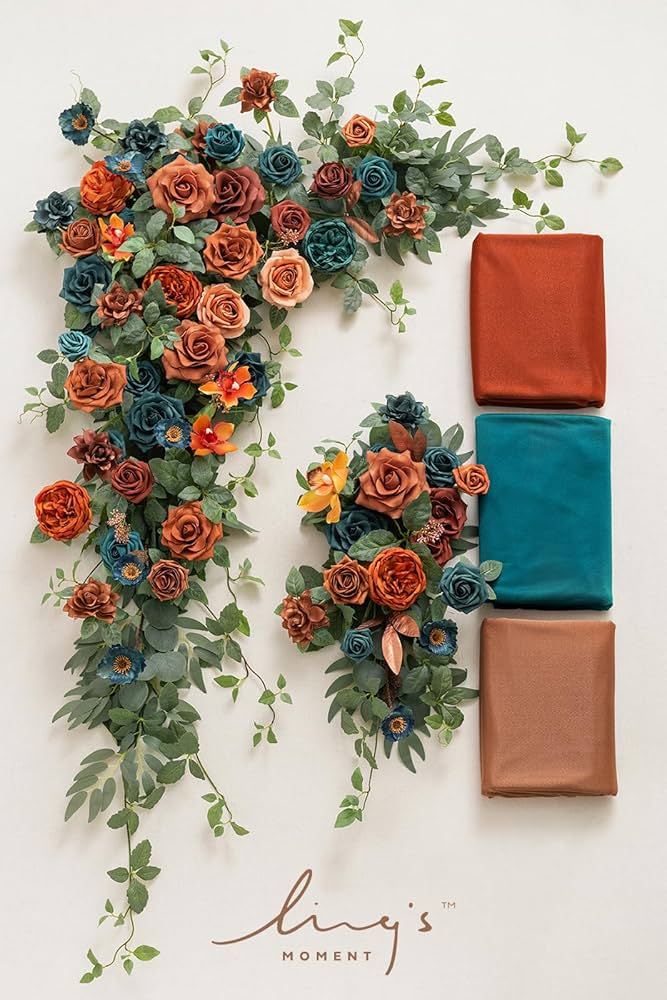 Amazon.com: Ling's Moment Deluxe Wedding Arch Flowers with Amazon.com: Ling's Moment Deluxe Wedding Arch Flowers with