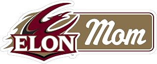 Elon University Proud Mom Die Cut Magnet Officially Licensed Collegiate Product 4-Inches Wide