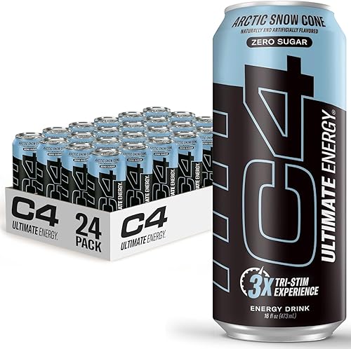 Miniatura 9 de C4 Ultimate - Bebida energética sin azúcar, 16 onzas (paquete de 12)  Fruit Punch  Bebida de rendimiento preentrenamiento sin colores ni tintes