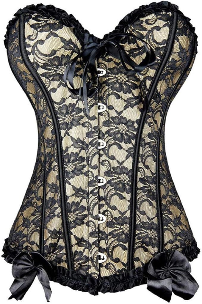 Reggiseno Corsetto Punk Gotico Con Strass - Push-up, Per Party E Costumi - Foto 4