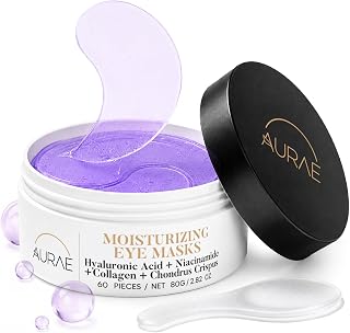 AURAE Hyaluronic Acid Under Eye Patches (30 Pairs), Hydrating Eye Mask for Puffy Eyes & Dark Circles, Plumping Gel Pads for Fine Lines & Tired Eyes, Skincare & Self Care Gifts for Women