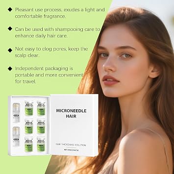 Hair Regrowth System, Micro Infusion Hair Growth Kit with Peppermint Oil and Ginger Root, Hair Growth Serum Make Hair Thicker and Healthier for Men Women