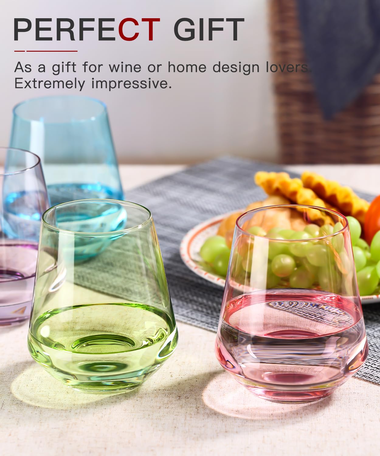 Verres À Vin Sans Pied Verres À Whisky Flûte Verres 3 Pièces Verre À