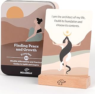 Positive Affirmation Cards for Women - 50 Daily Affirmations - Mindfulness Cards, Meditation Cards