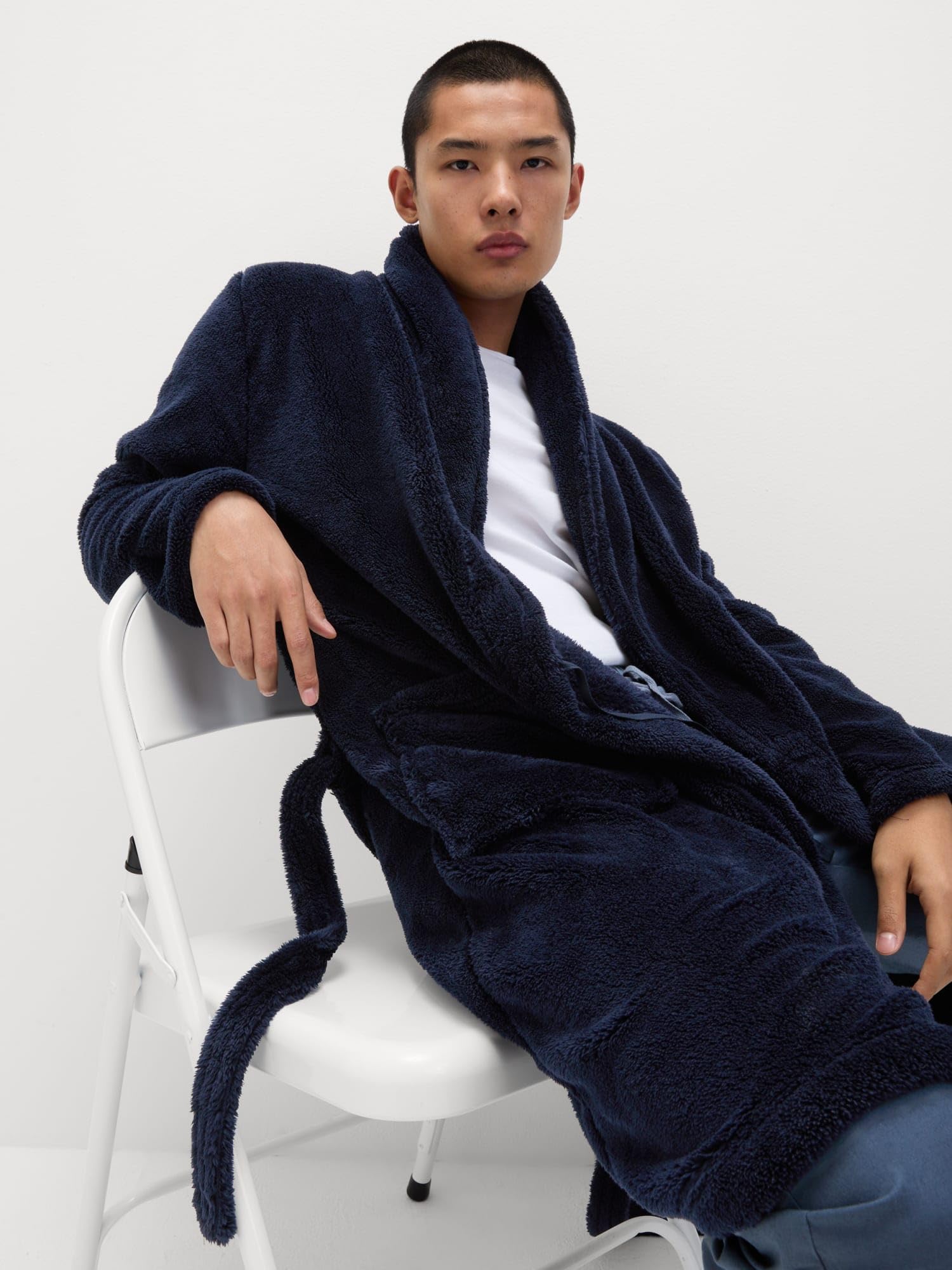 Marks & Spencer Bata de Forro Polar Súper Suave para Hombre