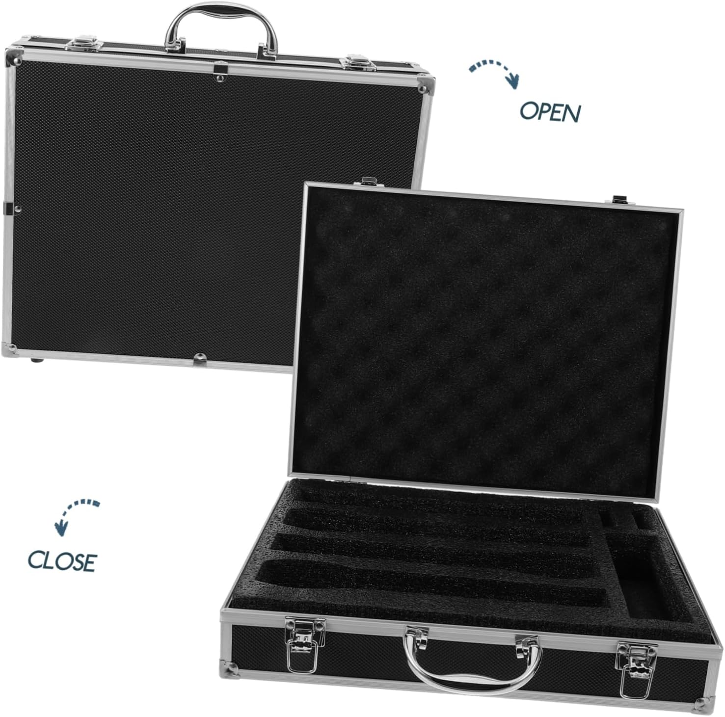 Microphone Storage Organizer Durable Protective Case for Handheld Mics Portable Mic Case with Easy for Ktv Travel and Safe Storage